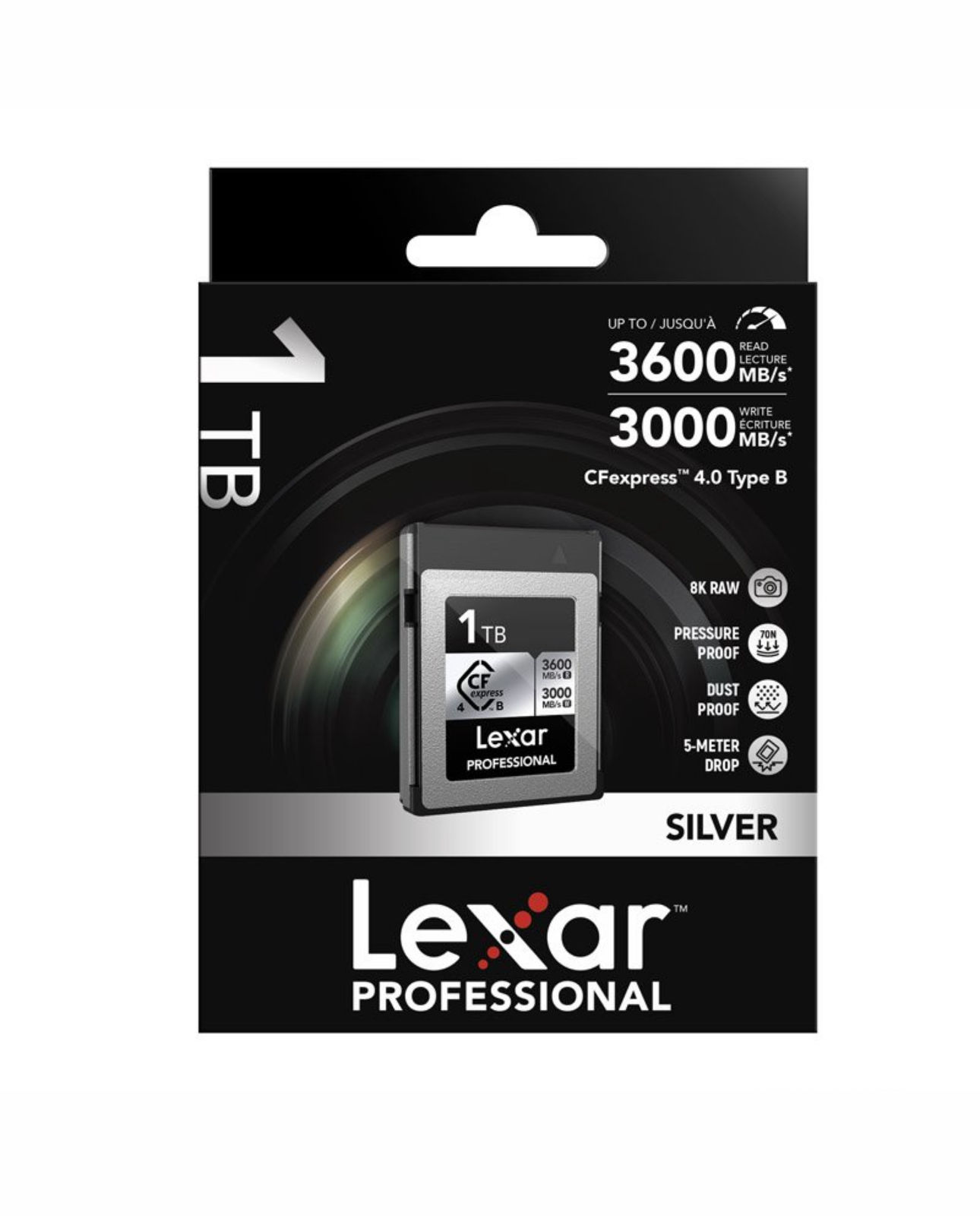 כרטיס זיכרון LEXAR Professional 1TB up to 3600MB/s CFexpress™ 4.0 Type B Silver