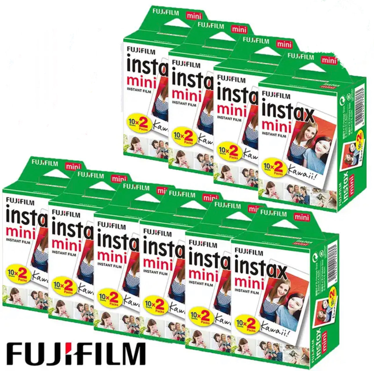Fujifilm Instax Mini מארז 200 סרטי צילום למצלמות או מדפסות