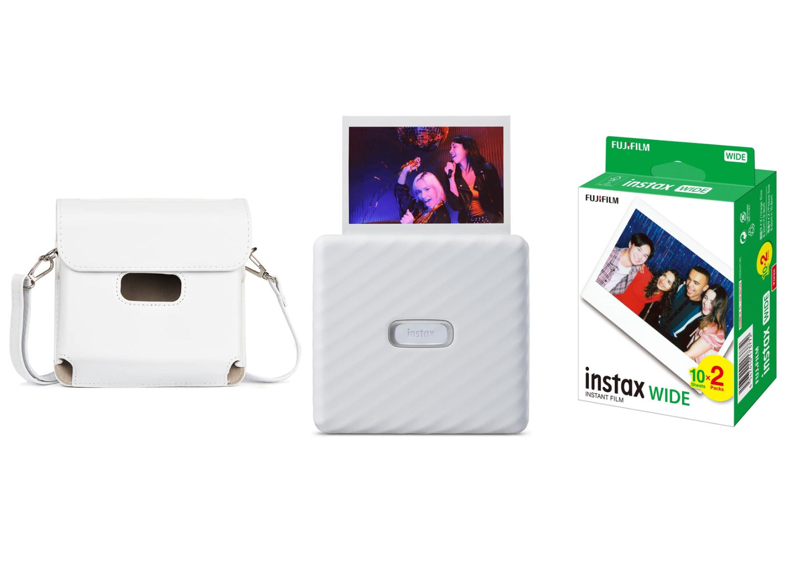 ערכת Fujifilm Instax WIDE Link בצבע לבן