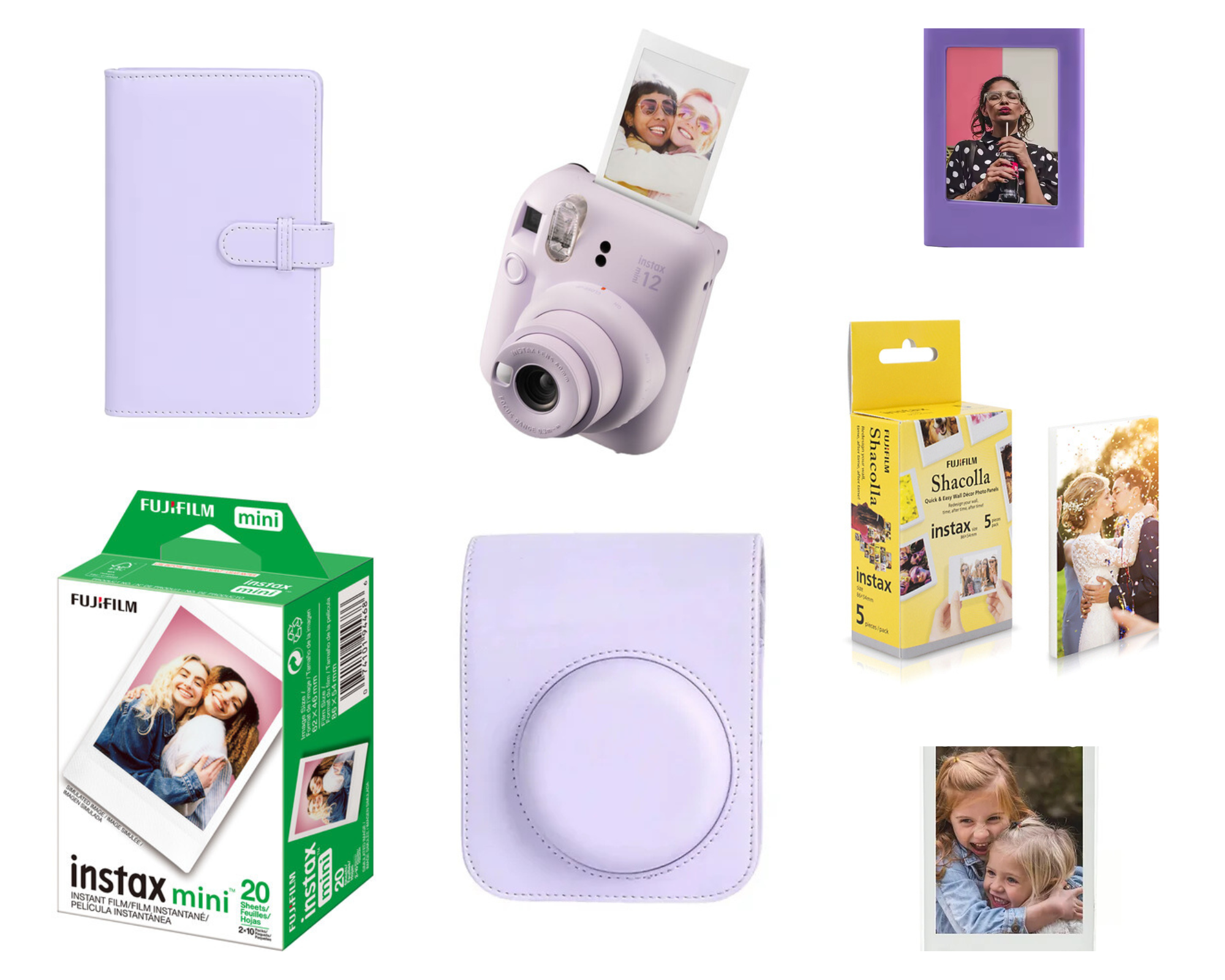 מארז Fujifilm Instax Mini 12 בצבע סגול