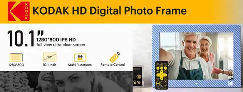 תמונה ממוזערת: מסגרת דיגיטלית 10.1 אינץ׳ KODAK RDPF-1028C עם שלט