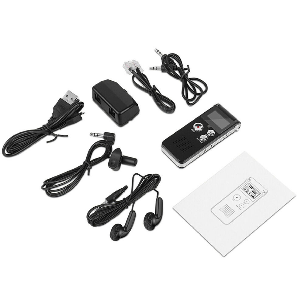 תמונה ממוזערת: רשמקול מנהלים דיגיטלי עם הקלטה מהירה וזיכרון 32GB