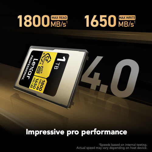 תמונה ממוזערת: כרטיס זיכרון LEXAR Professional 1TB up to 1800MB/s CFexpress™ Type A