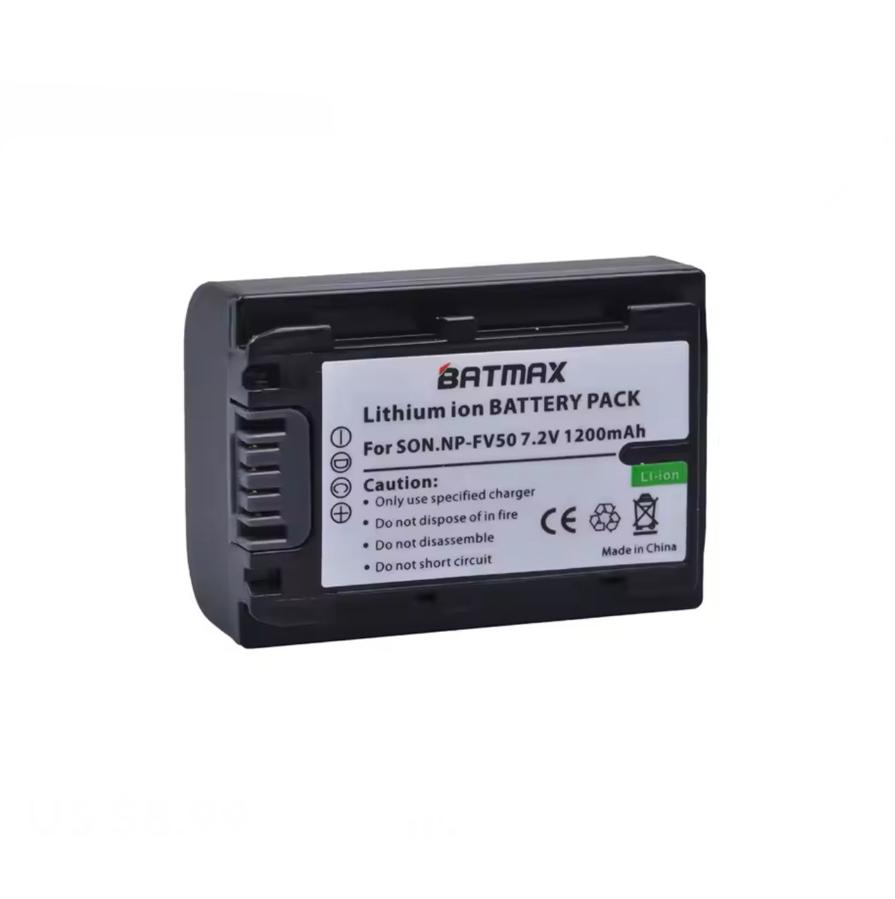 סוללה חליפית נטענת למצלמה סוני SONY NP-FV50