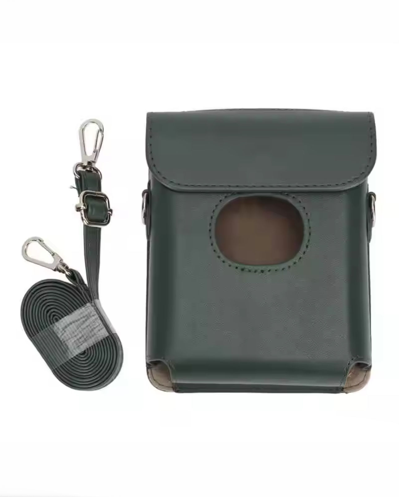 תיק עור למדפסת Fujifilm Instax Square Link בצבע ירוק כהה