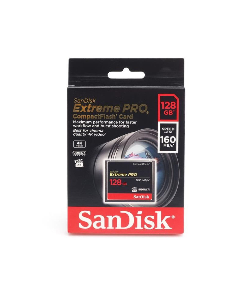 SANDISK Extreme PRO CF 160MB/s 128 GB VPG 65, UDMA 7