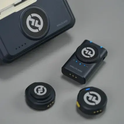 תמונה ממוזערת: מערכת מיקרופון אלחוטית 2 משדרים HOLLYLAND LARK M2 DUO CAMERA