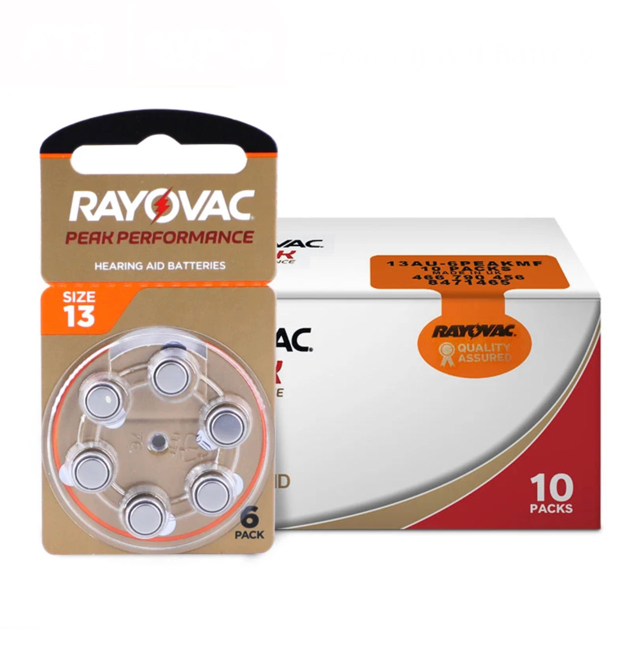 60 סוללות 13 למכשירי שמיעה