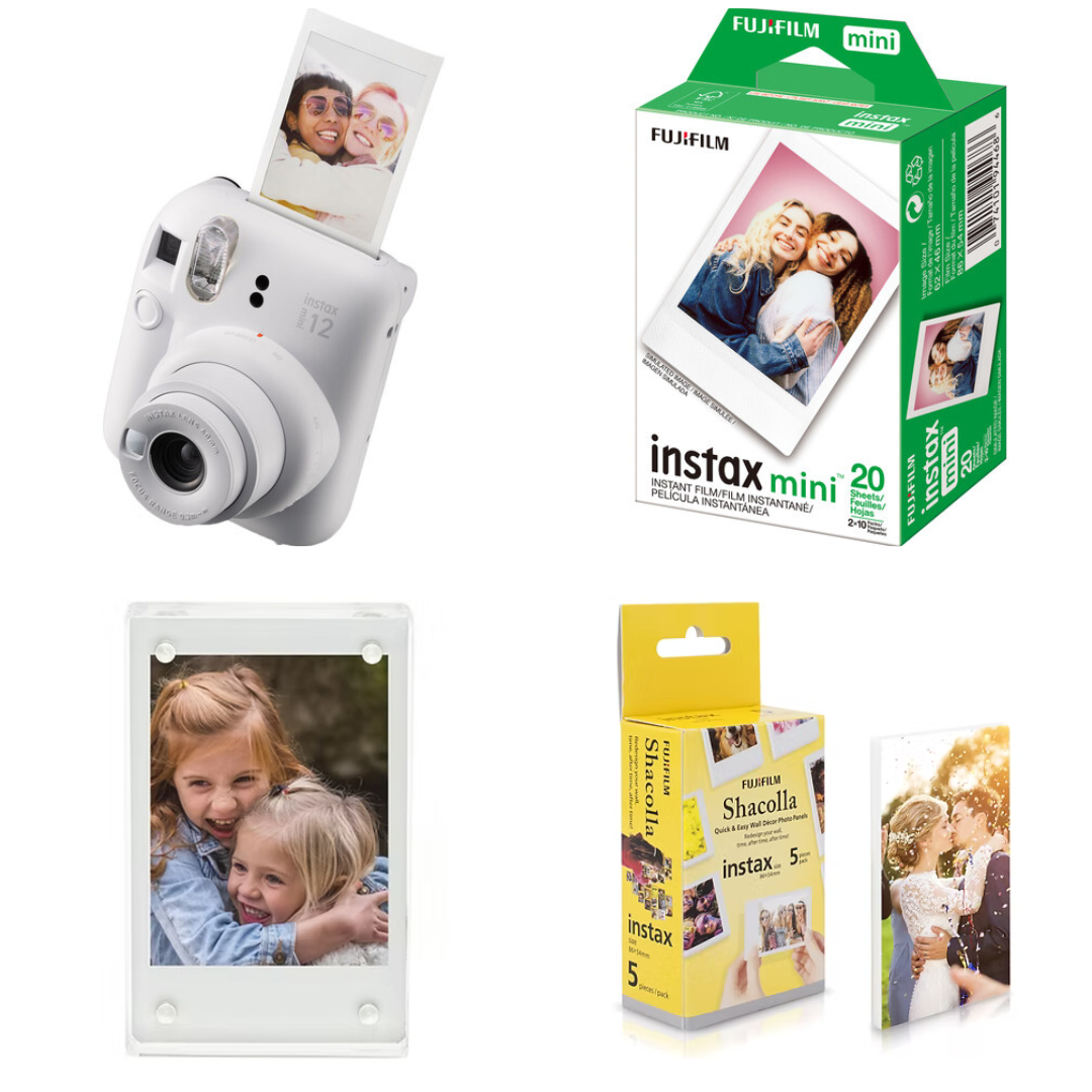ערכת Fujifilm Instax Mini 12 בצבע לבן