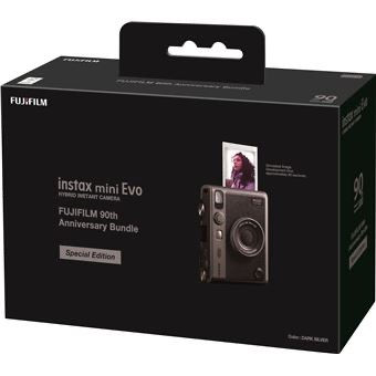 תמונה ממוזערת: מצלמה פיתוח מיידי FUJIFILM Instax MINI Evo 90th Anniversary Editio עם תיק בזהב