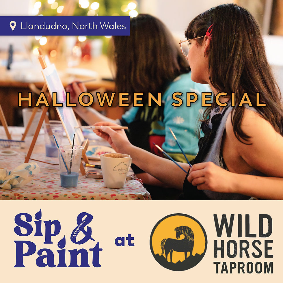 Sip and Paint - Wild Horse Taproom, Llandudno - Halloween Special