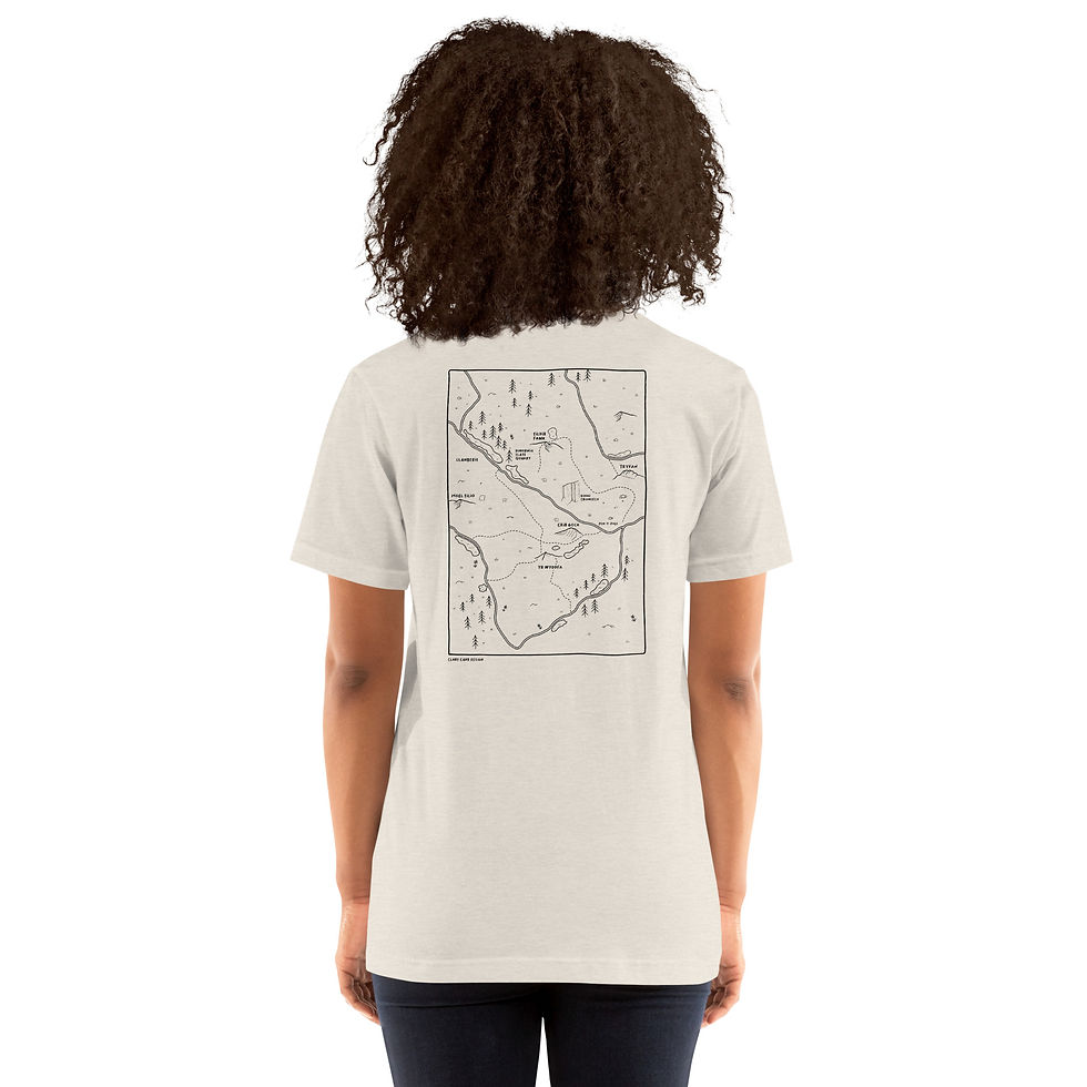 Thumbnail: North Wales Illustrated Map  - Unisex t-shirt