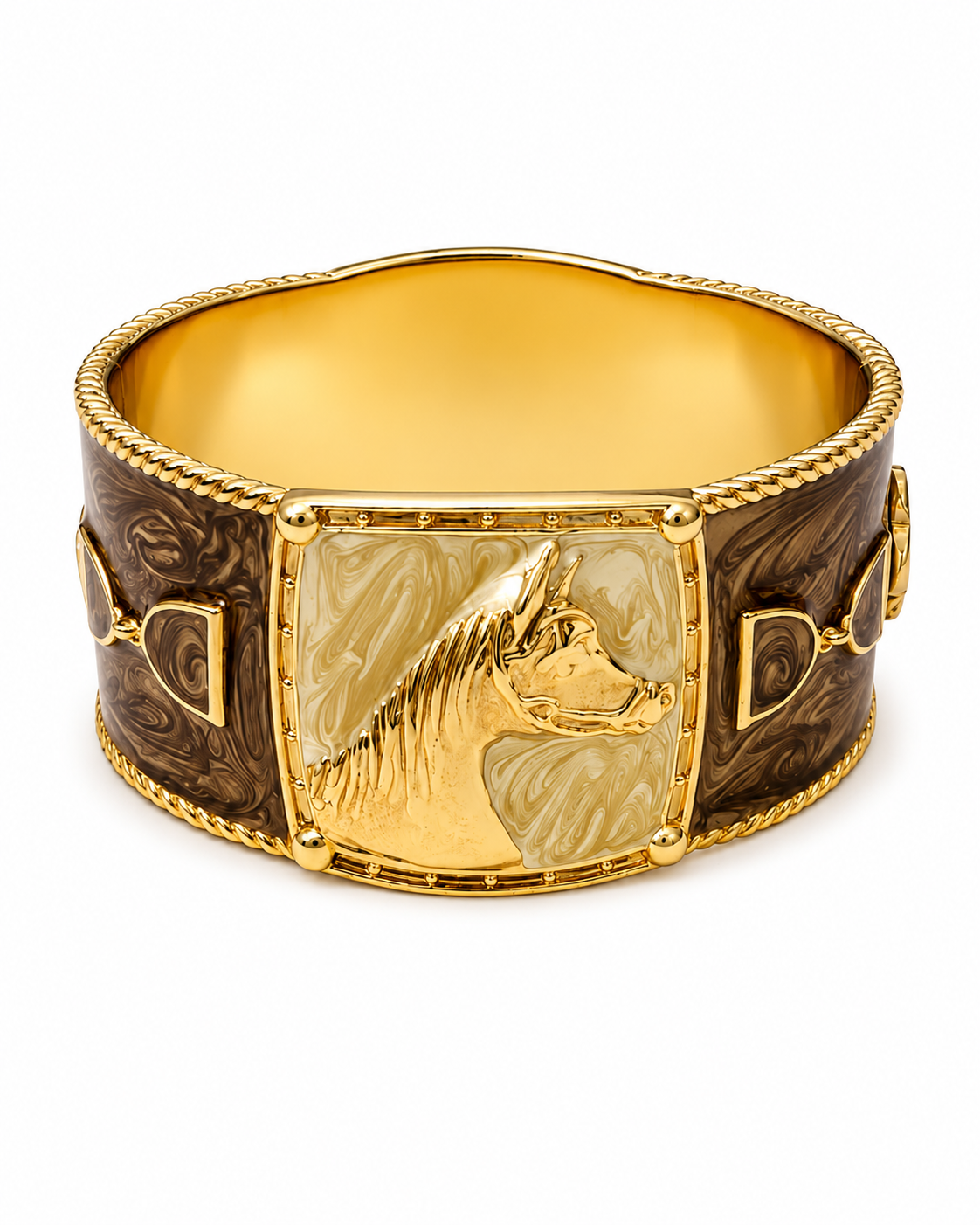 Lauren G Adams Horse Equestrian Bangle in Carmel Color