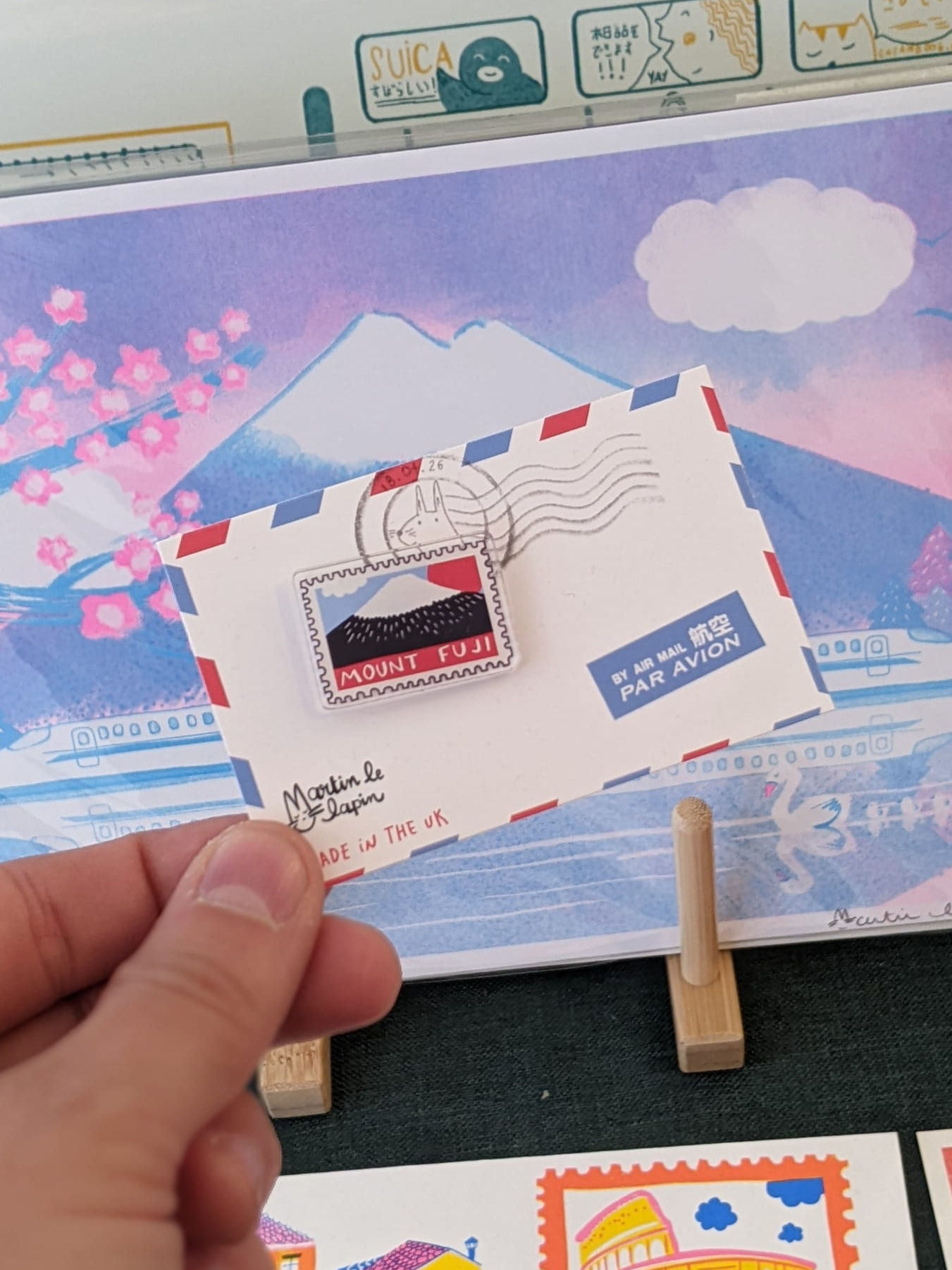 Mount Fuji Acrylic Pin Badge