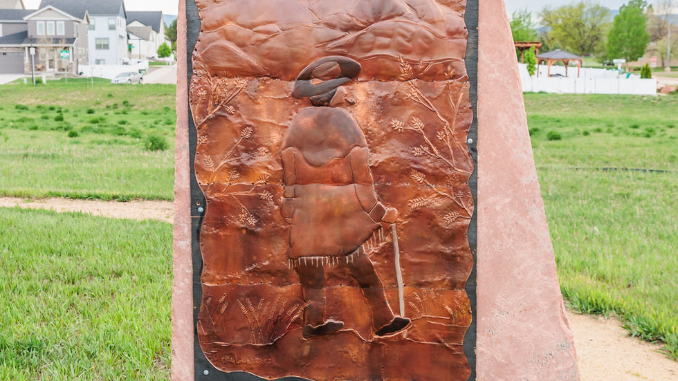 Engraved stone monument, Loveland