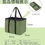 Thumbnail: [EB01]折りたたみエコバッグ 保冷保温 巾着伸縮式 大容量 レジカゴ対応