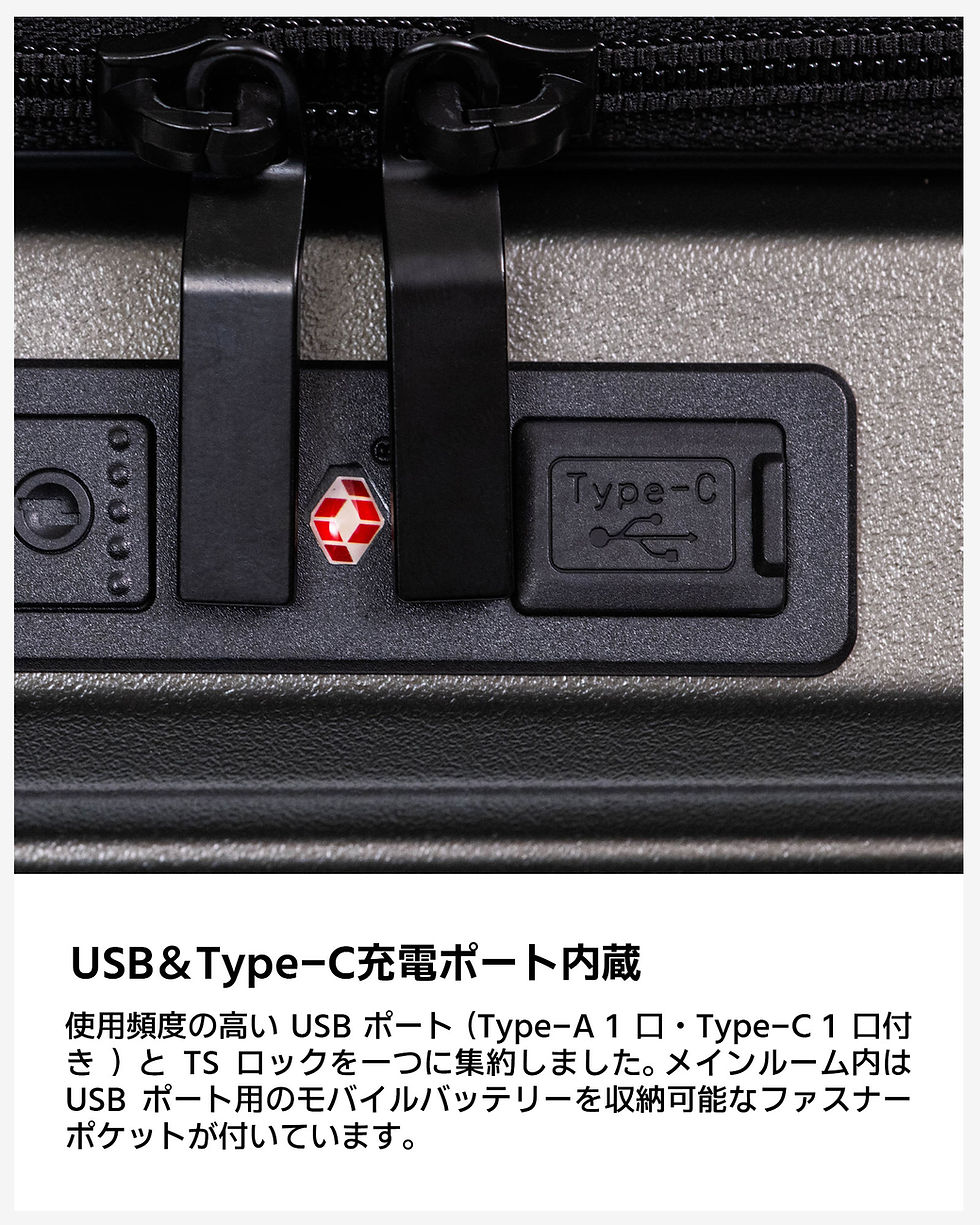 Thumbnail: [1036]フロントオープンスーツケース 機内持ち込み可 ストッパー付き 耐衝撃 大容量