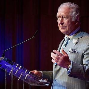 Image of His Royal Highness the Prince of Wales (now King Charles III) Opening the Levine Building at Trinity College Oxford.