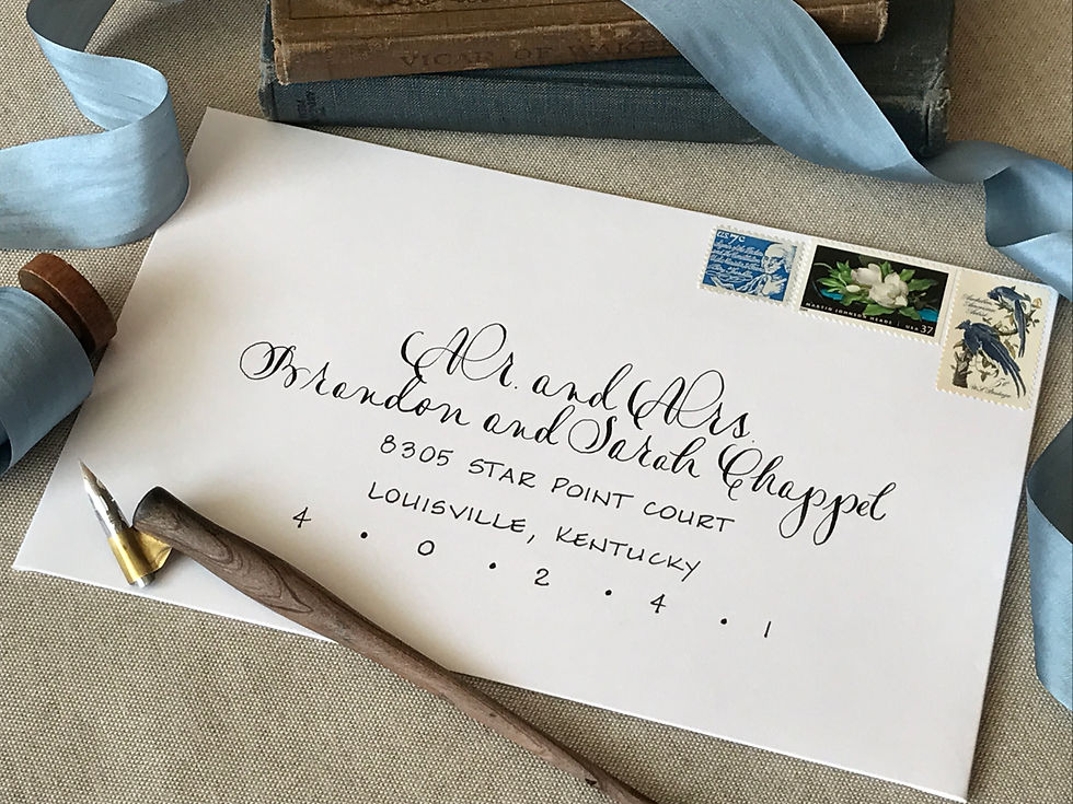Envelope Calligraphy