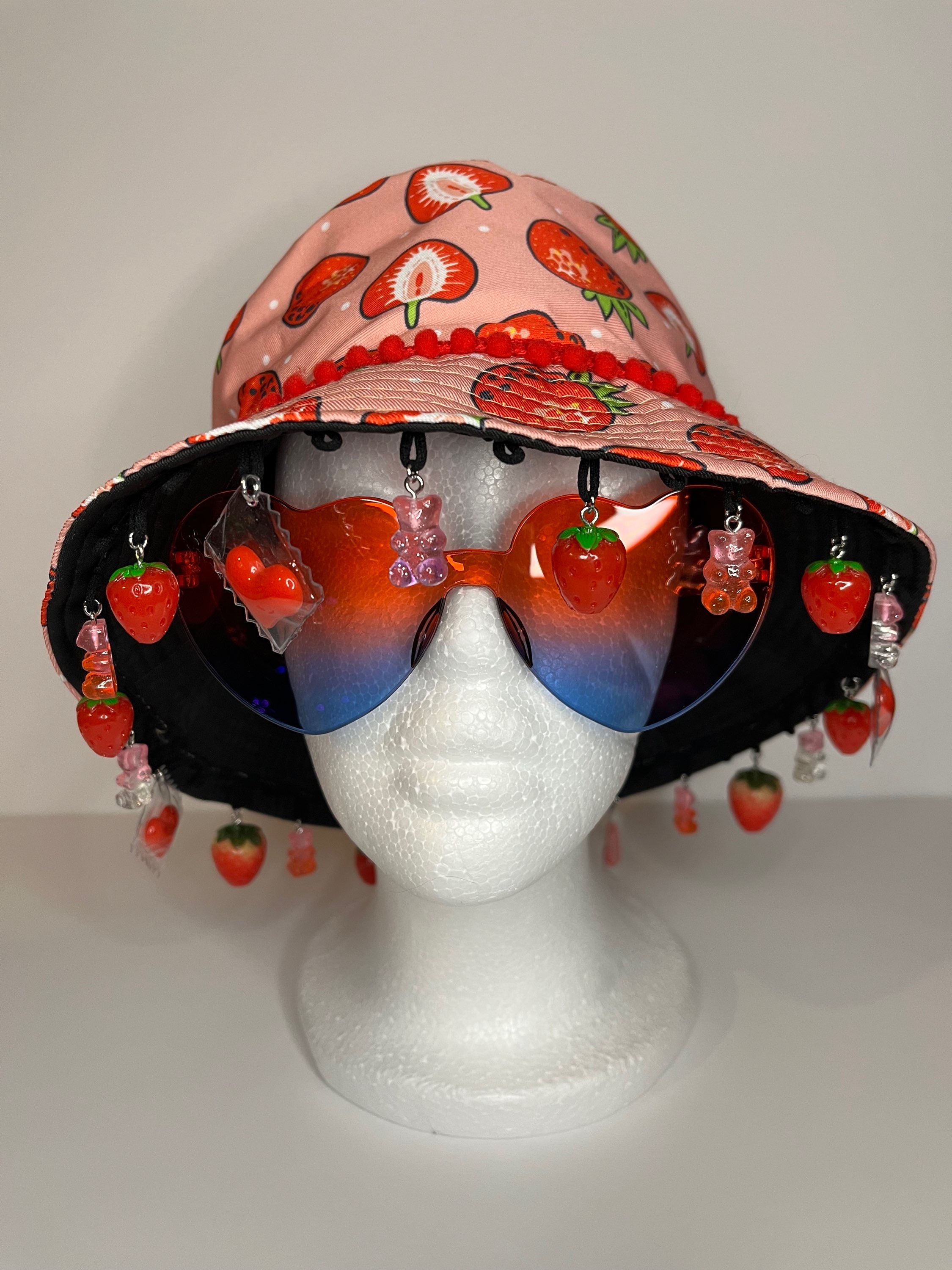 Strawberry Dreams Custom Bucket Hat