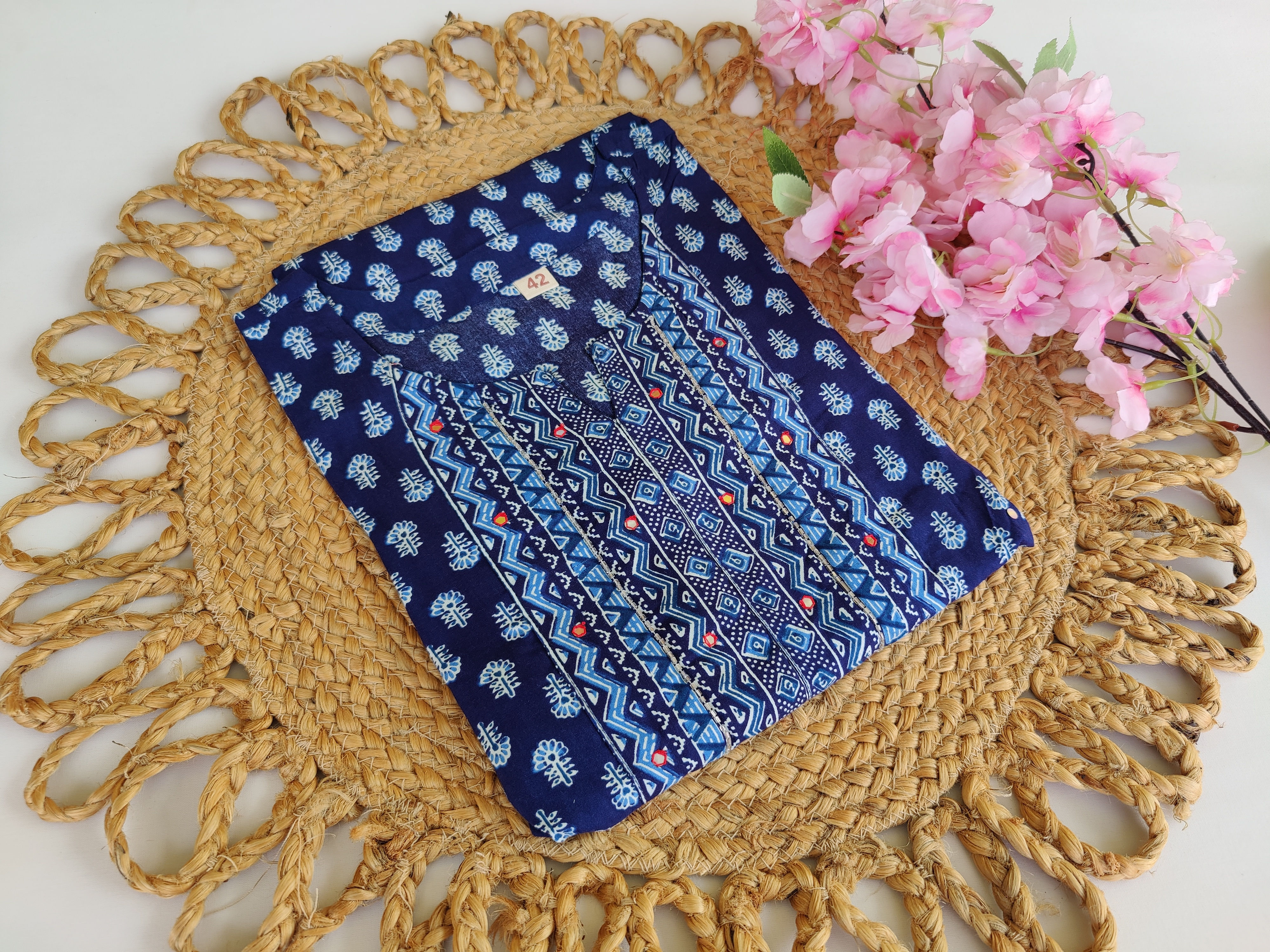 KU1182.Cotton Full Frock