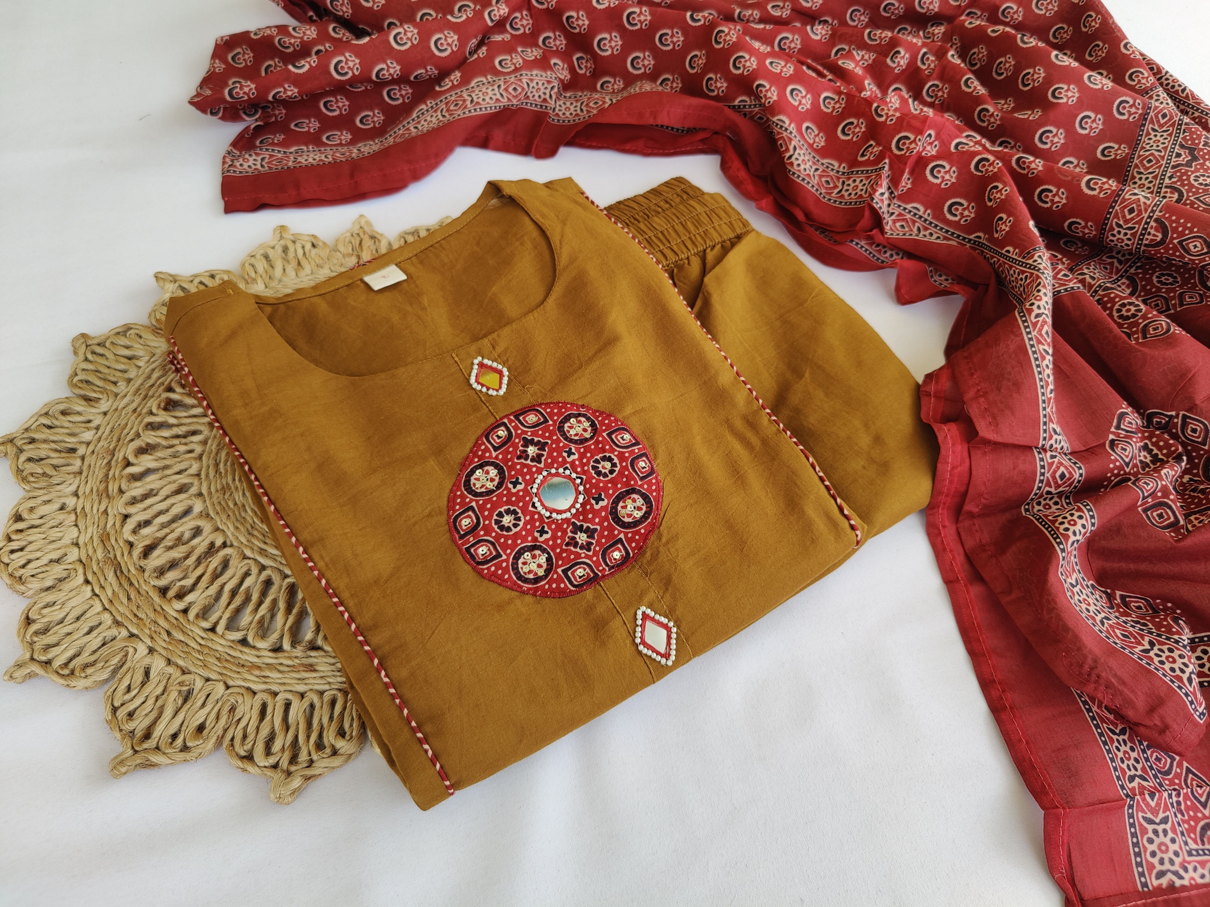 KU1597.Pure Cotton Kurta set