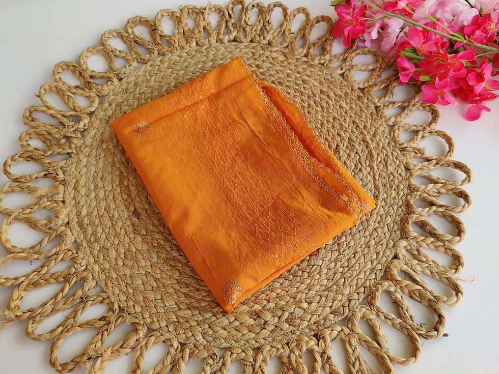 Thumbnail: DU003.Soft thread work Chanderi Silk dupatta with sequence work border