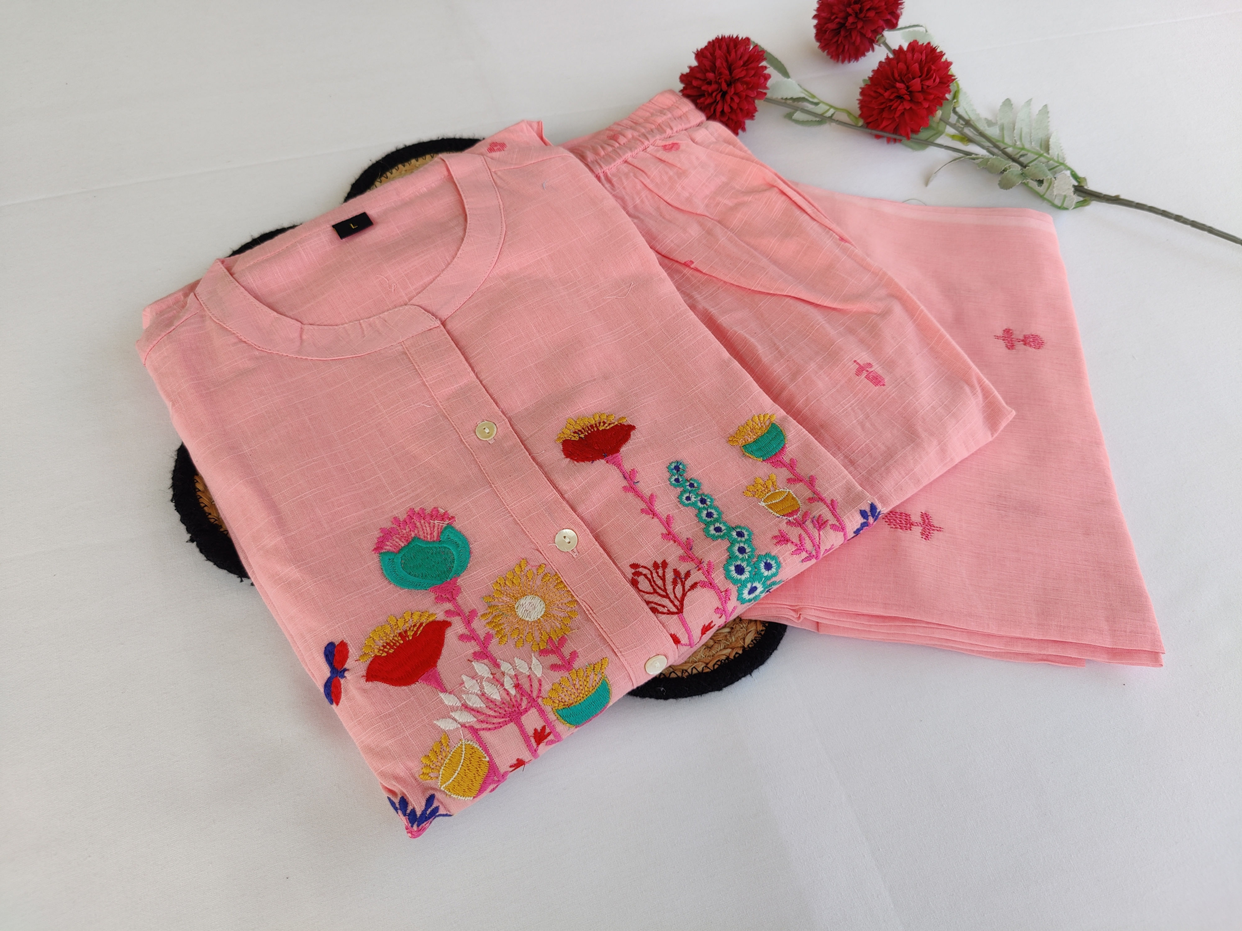 KU1400.Pure Cotton Kurta set