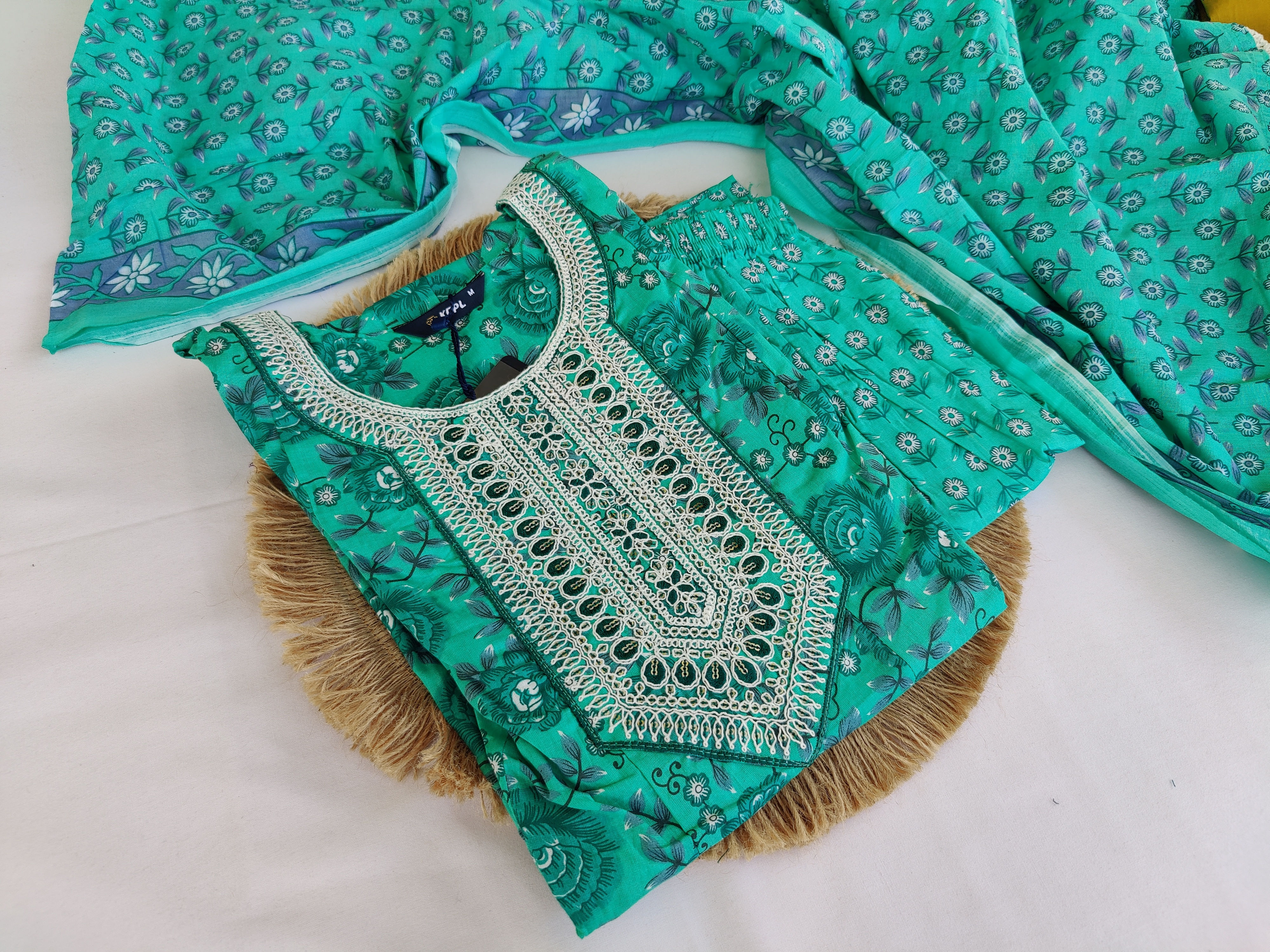 KU1337.Pure Cotton Frock model set