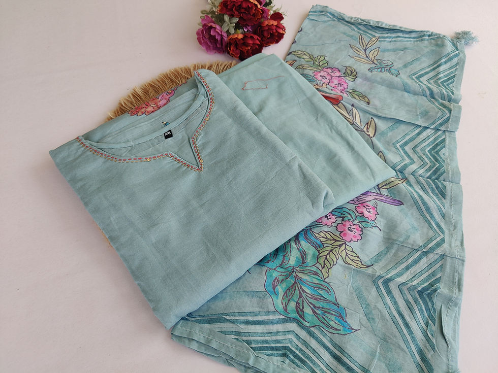 Thumbnail: KU1563.Mul Chanderi Kurta set