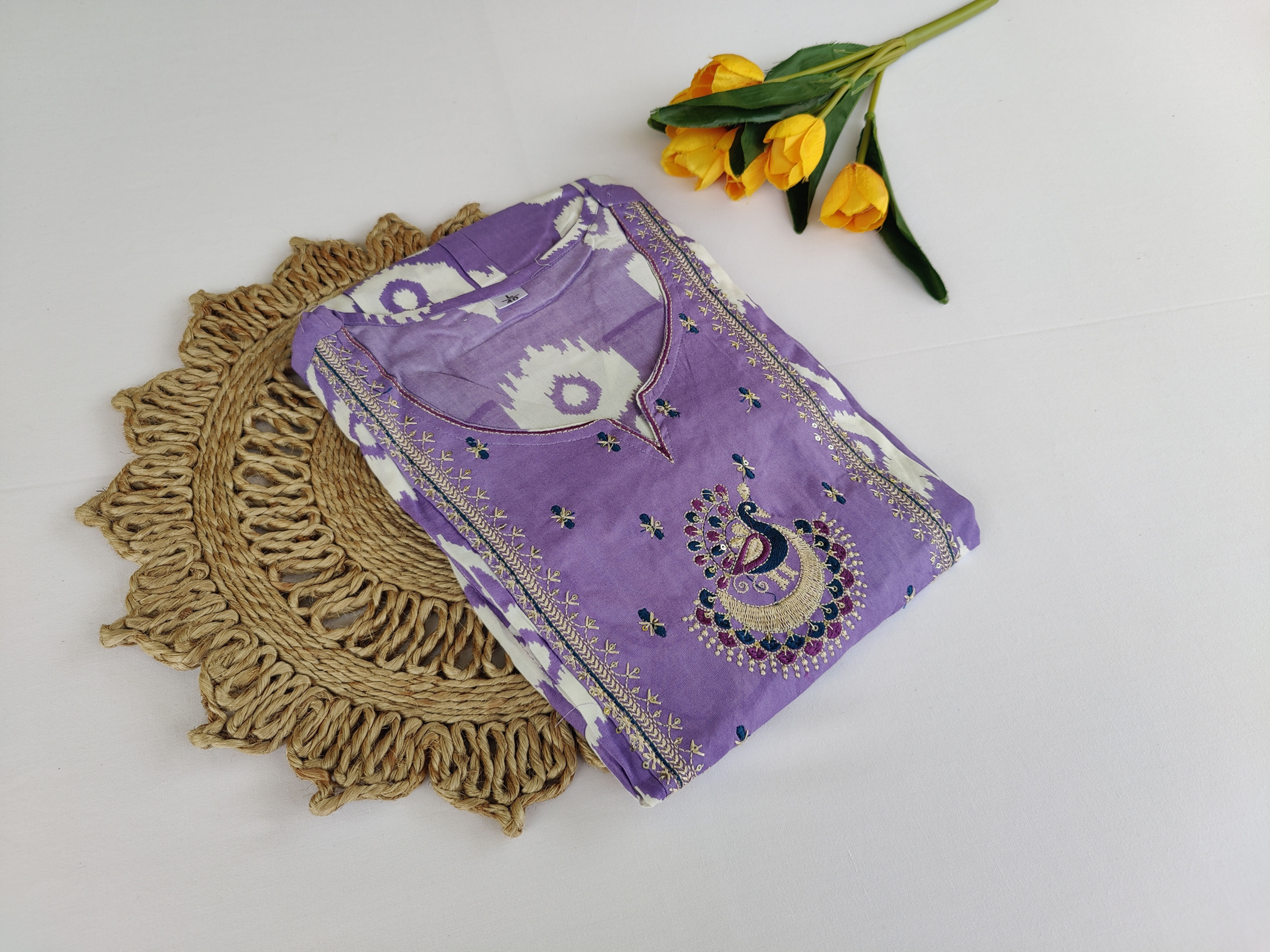 KU1308.Pure Cotton Frock