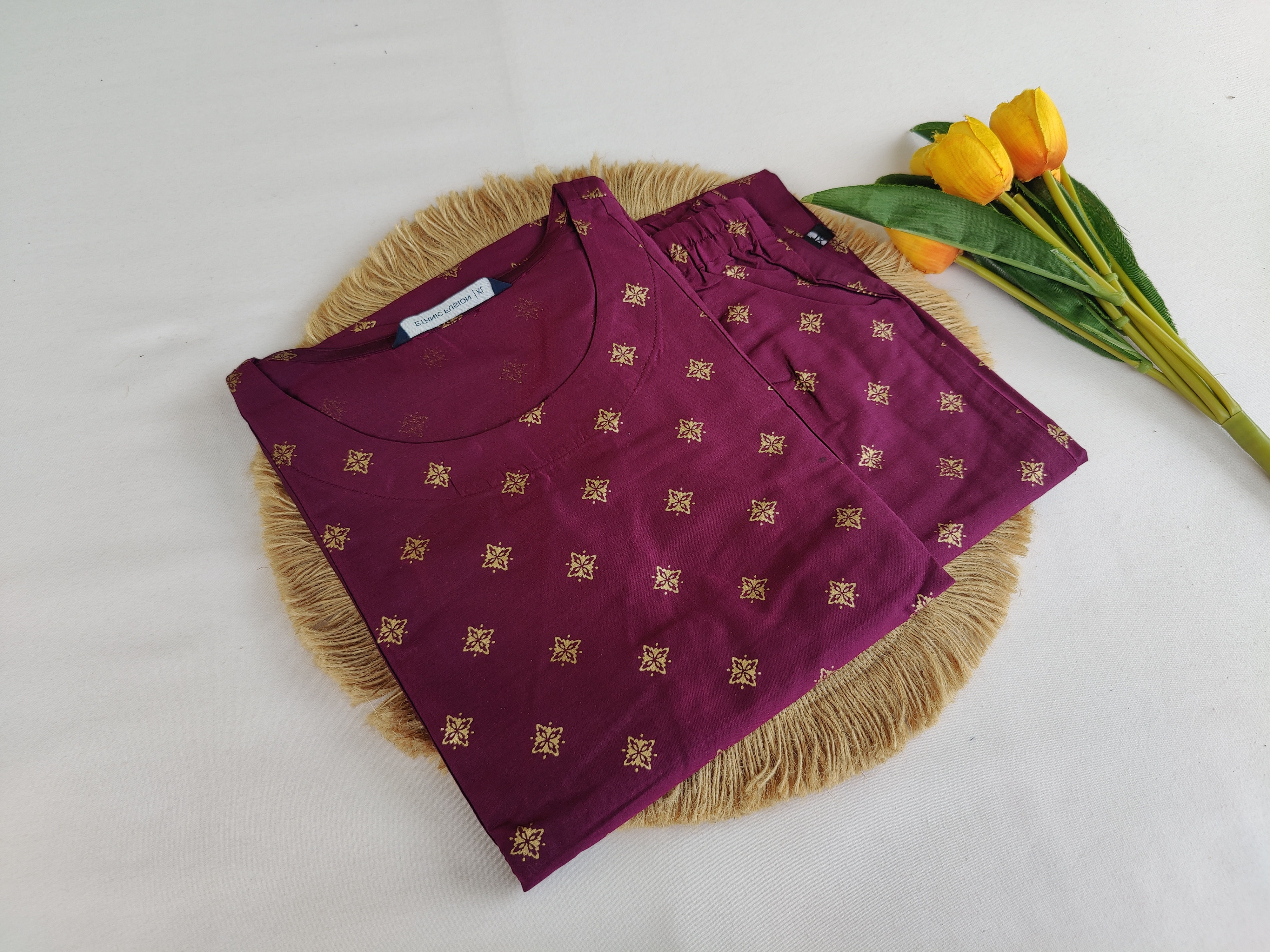 KU1446.Ethnic wear Banaras Silk Kurta set