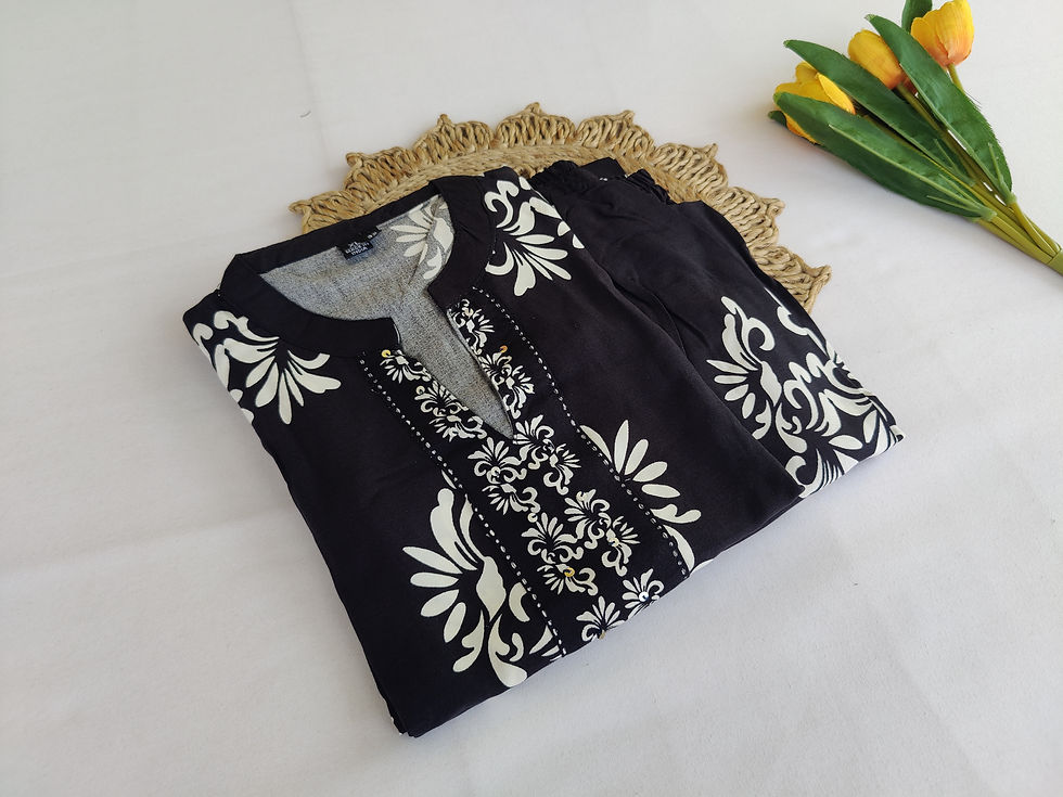 Thumbnail: KU1642.Soft Rayon Co-Ord set