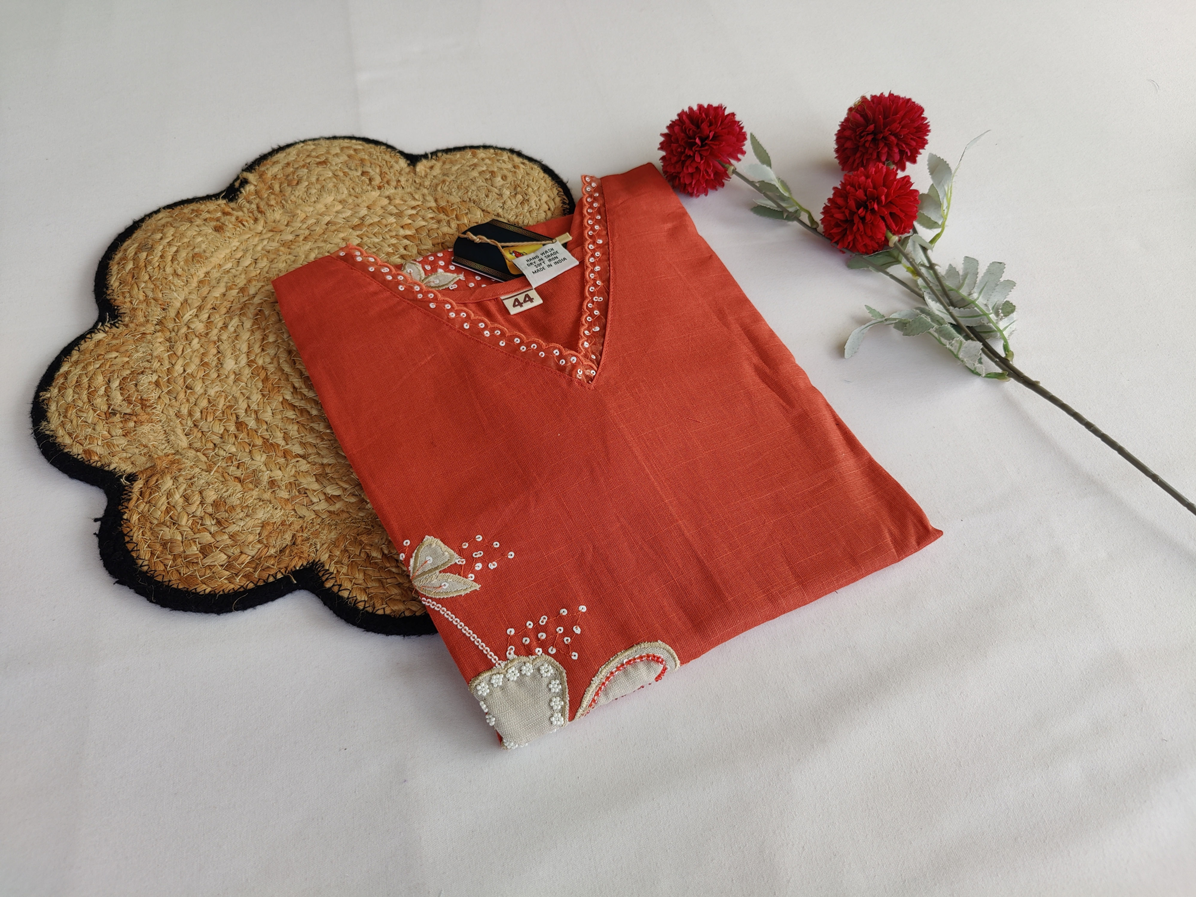 KU1648.Pure Cotton kurta