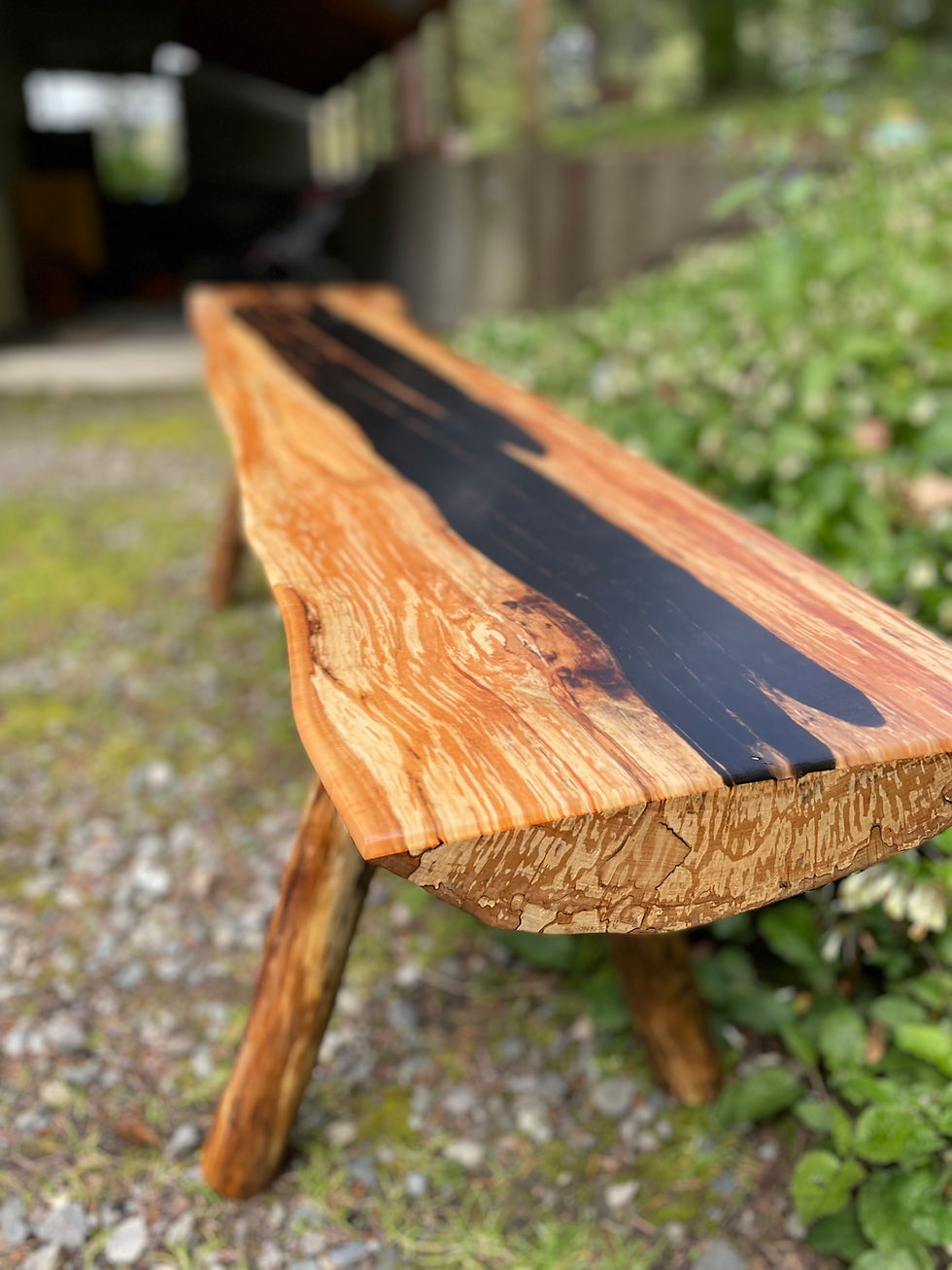 Thumbnail: Spalted Alder Bench