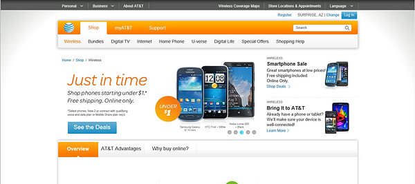 AT& T Wireless Page