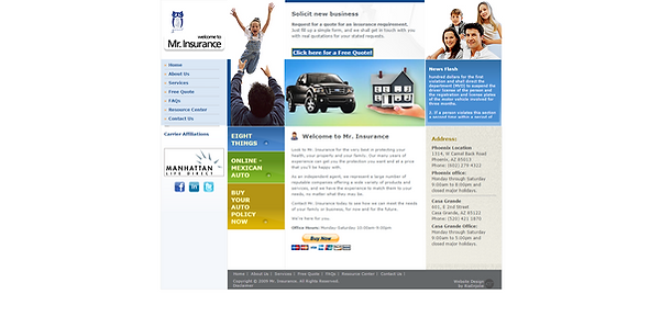 Mr Insurance Old Website