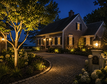 Cape style home inviting entry
