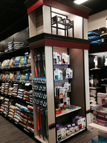 Pet Store retail fixtures and displays. Custom themed displays for pet stores. Custom made fixture for pet store. Pet store design and merchandising tips. Ultimate pet store, best pet store fixtures. Custom bone display tables. Display tables for pet products. Custom cabinets, shelving, fixtures and tables for pet store.