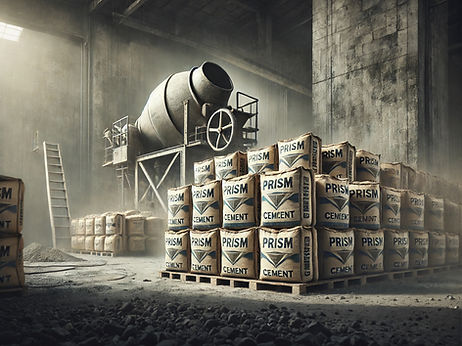 DALL·E 2024-10-12 15.29.22 - A gritty industrial scene showing a cement mixer with several