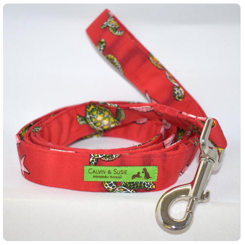 Thumbnail: Red Turtles Collar & Leash