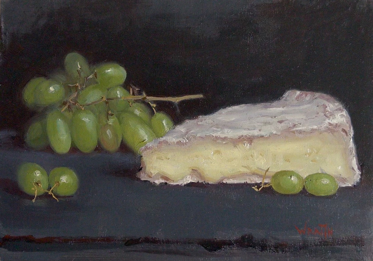 Brie and White Grapes by Robbie Wraith RP