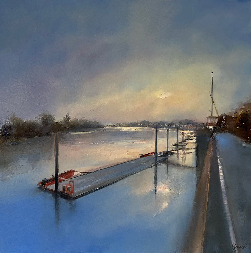 Evening reflections by the river by Suchi Chidambaram