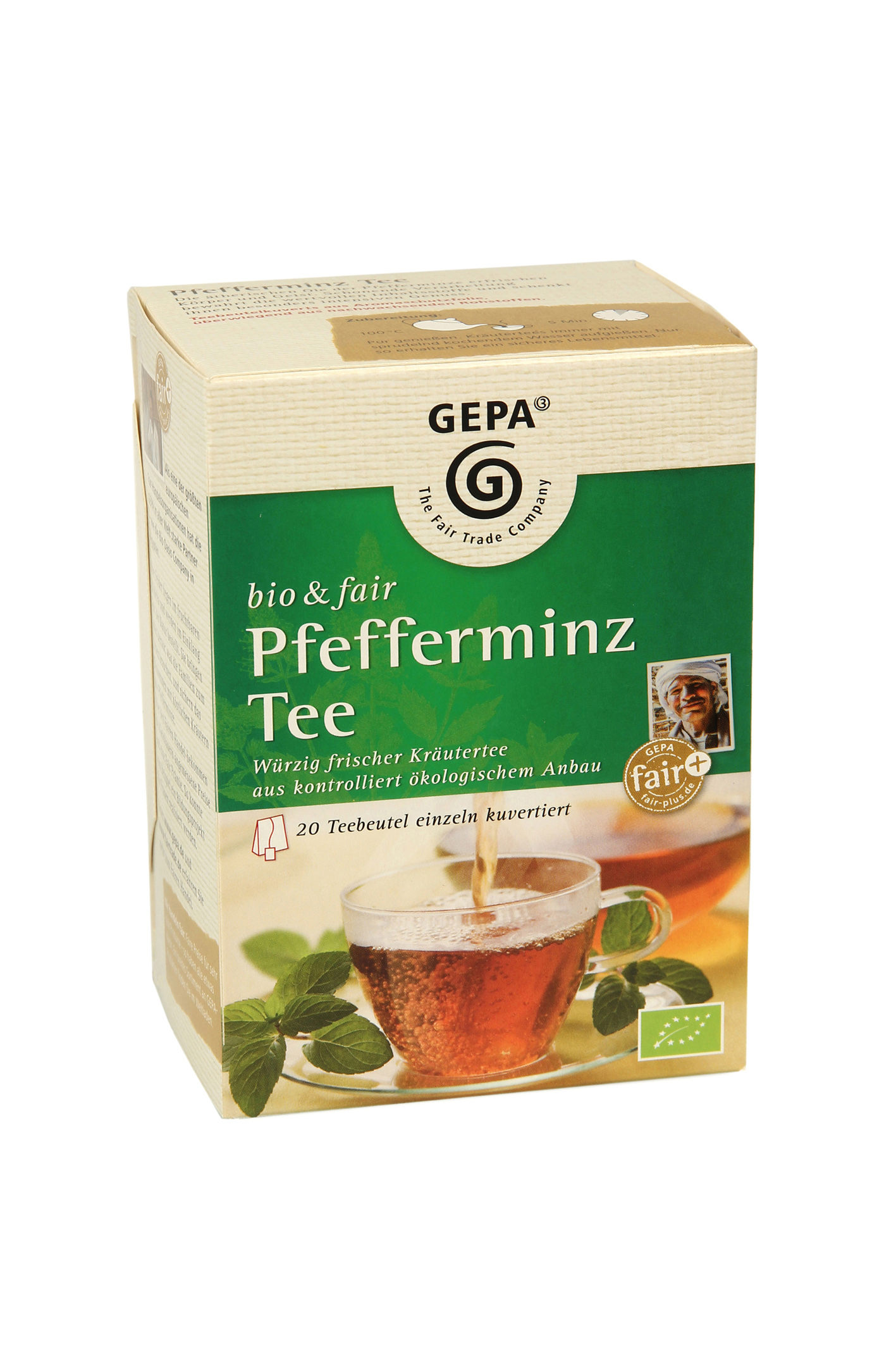Pfefferminz Tee 20 x 1,7 g Bio