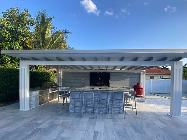 aluminum pergola