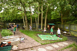 Outside at Woodlands nursery