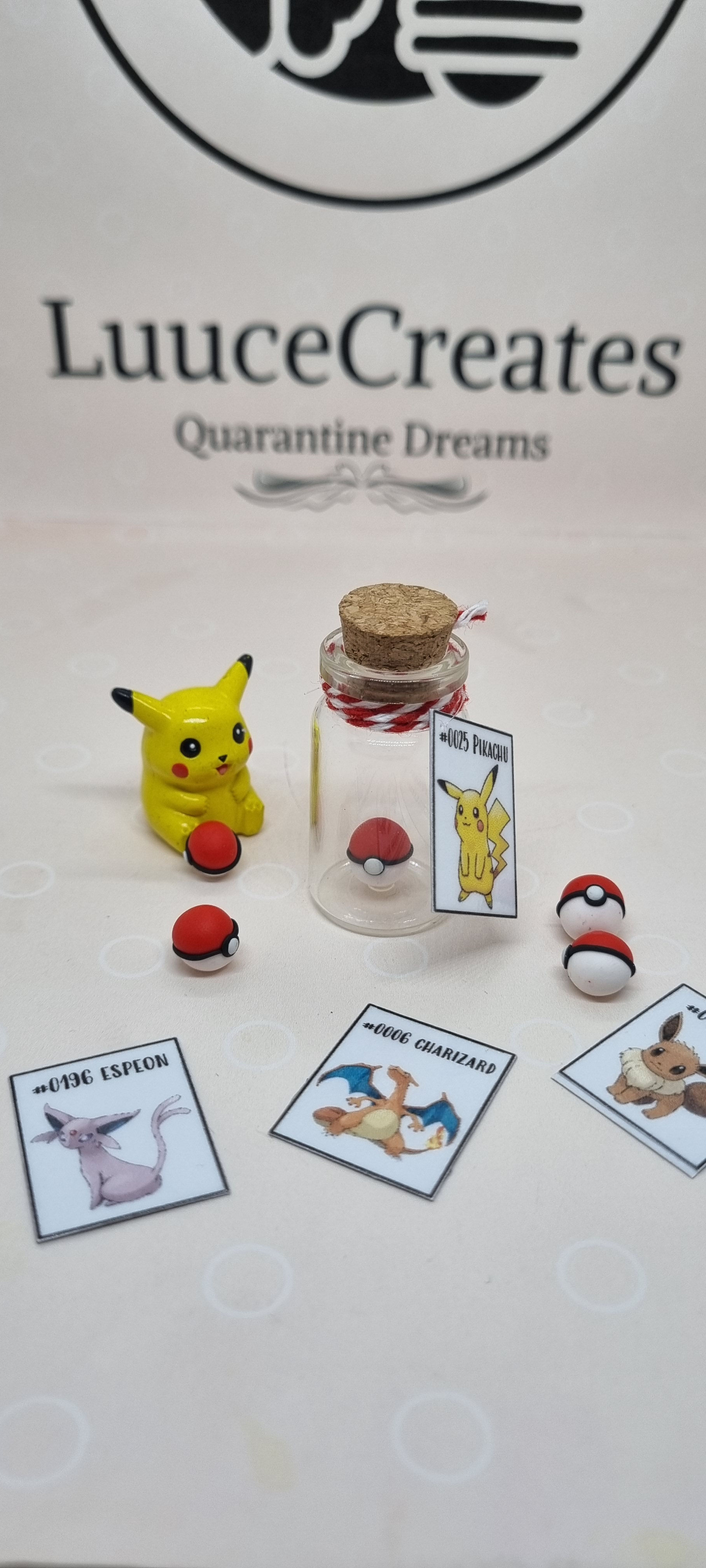 Mini Pokeball with Pokedex Contents Bottle