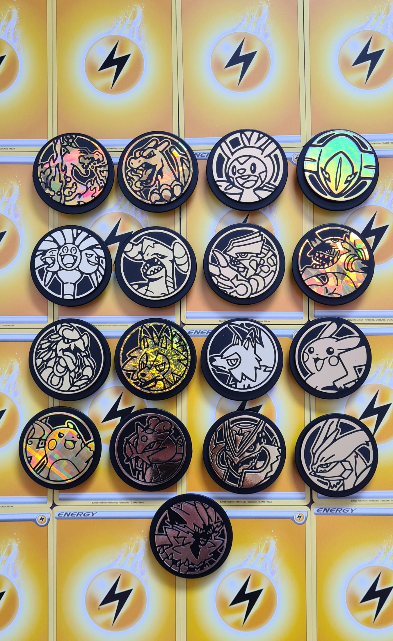 Gold/Yellow Pokemon Coin Phone Grip