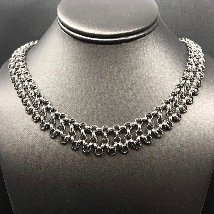 Thumbnail: Steel Byzantine Necklace