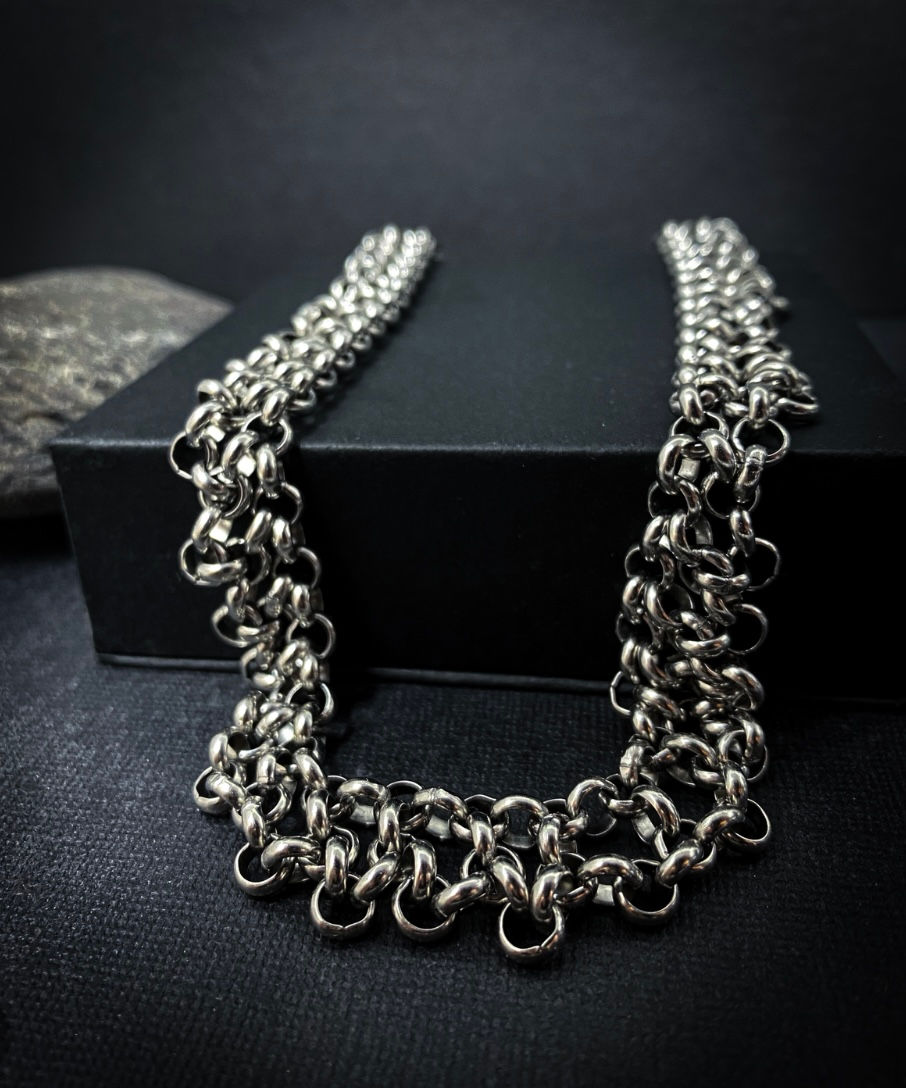 Steel Byzantine Necklace